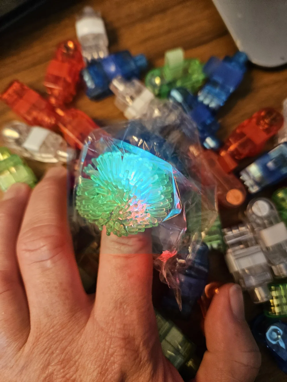 LED Fingertip Light Assortment (36) Plus Bonus Light Up Ring